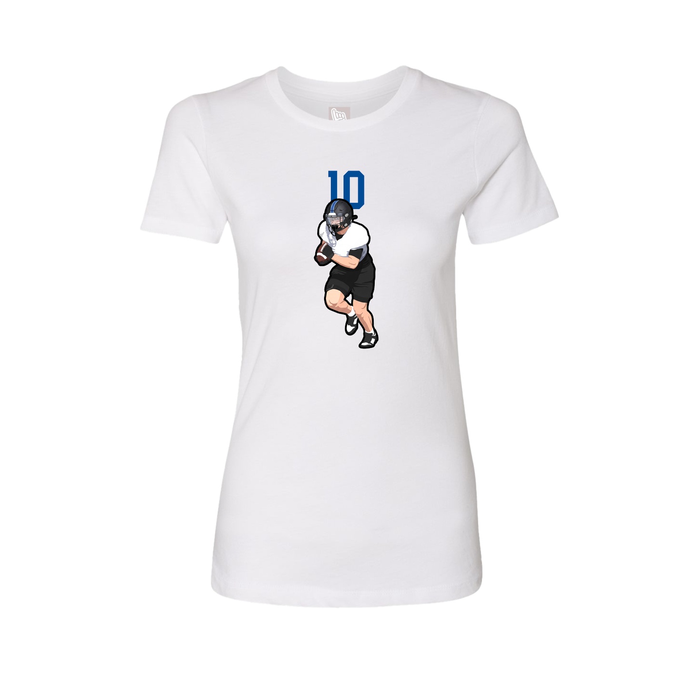 Womens Tee — Number Top in White