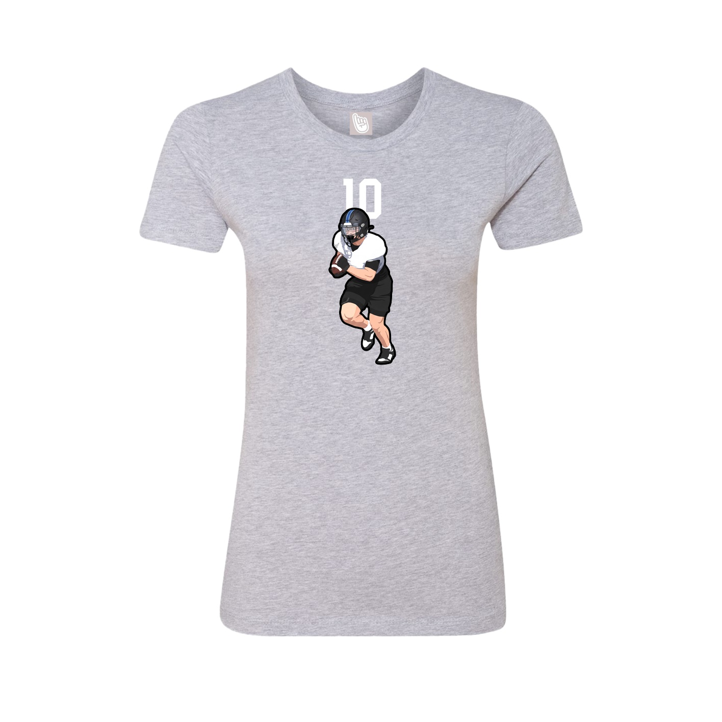 Womens Tee — Number Top in Grey
