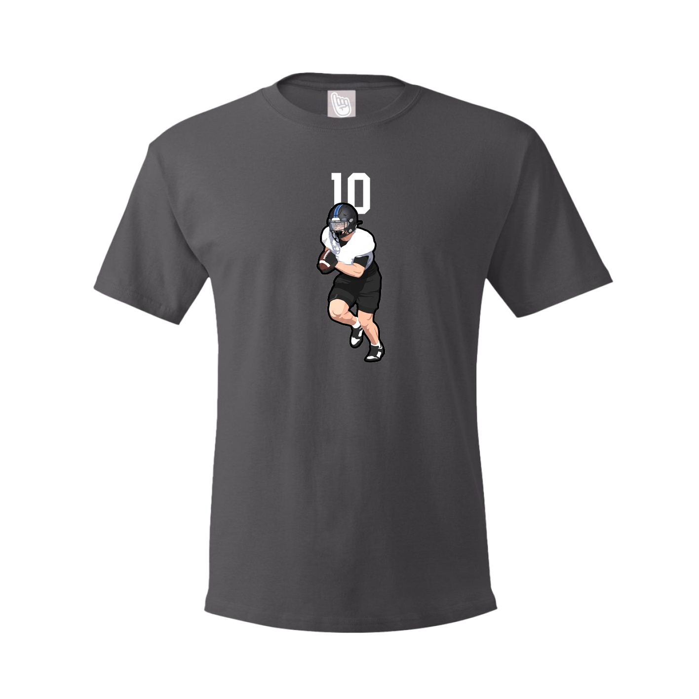 Youth Tee — Number Top in Grey