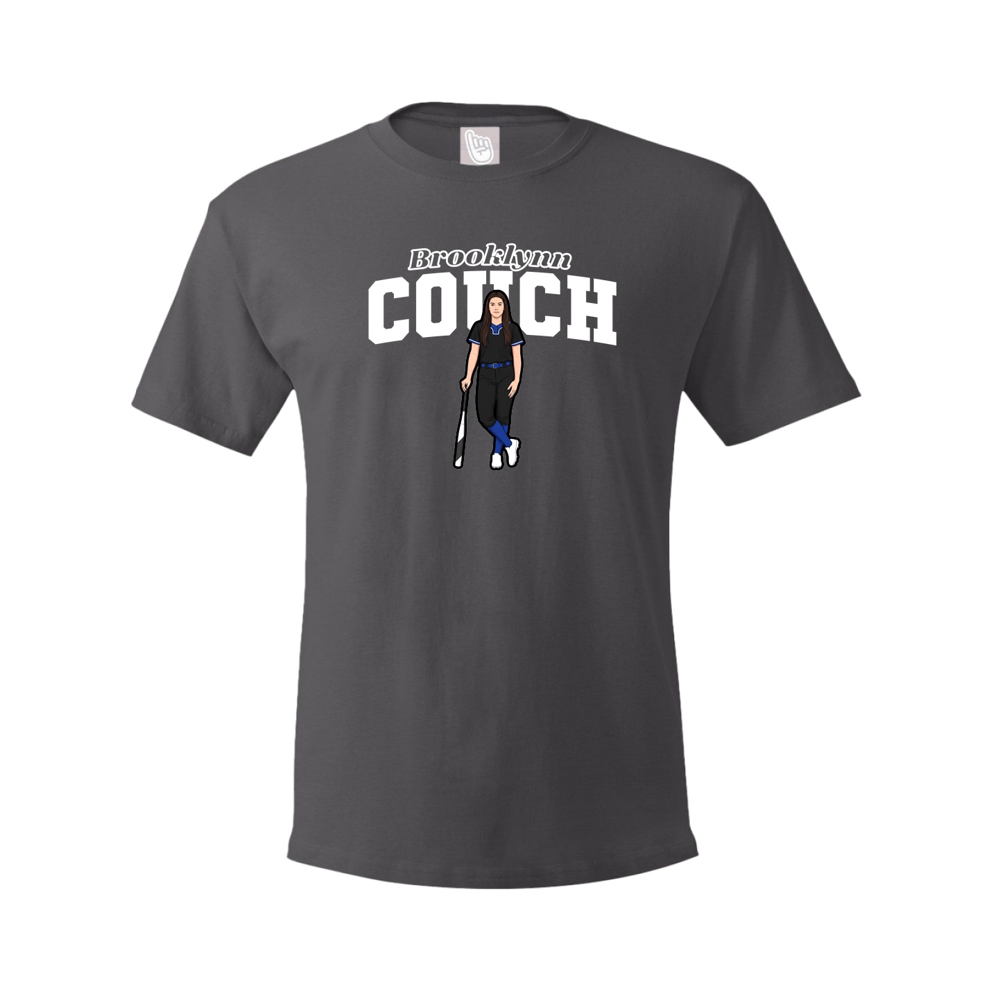 Tee — Name Arch in Grey