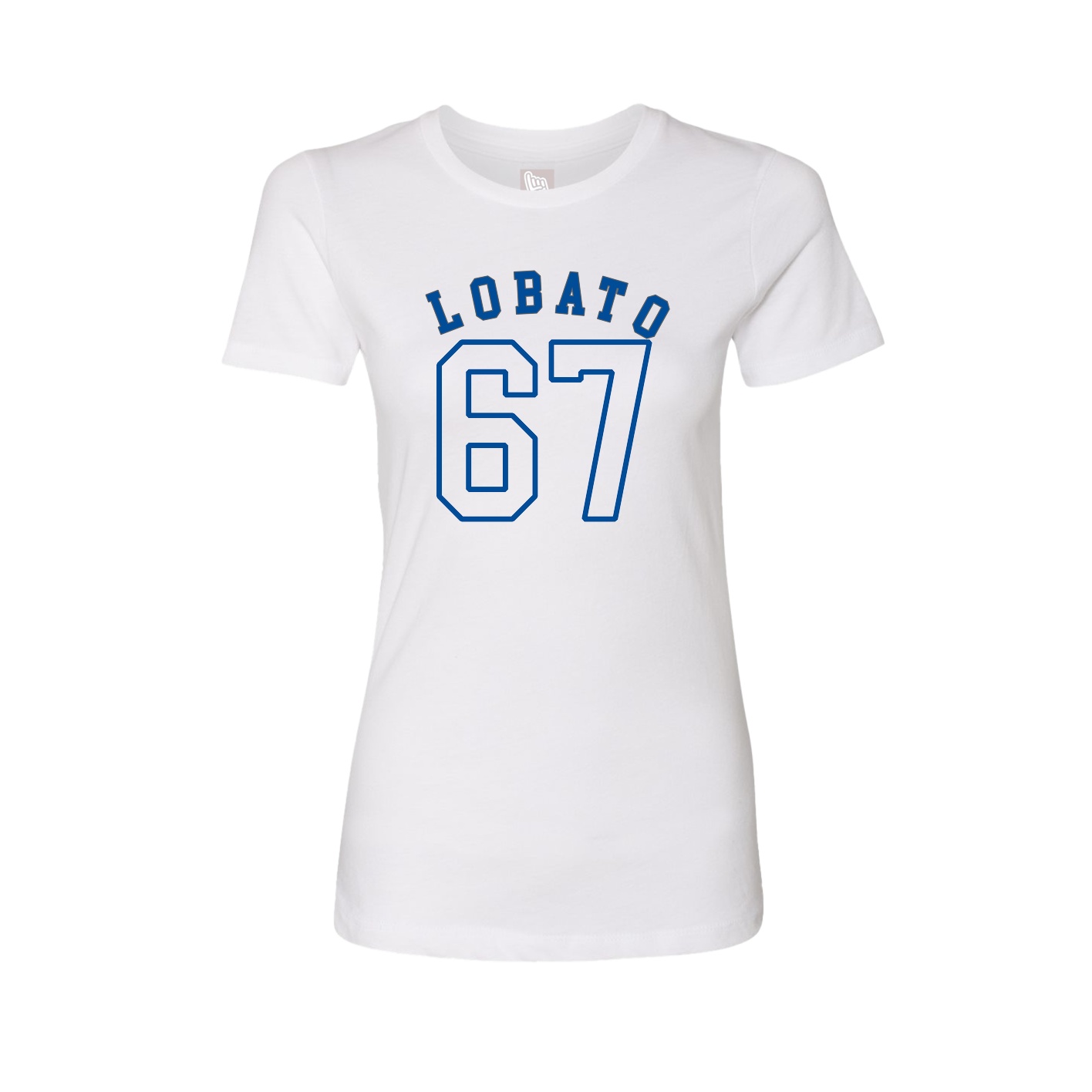 Fitted Women's Tee — Shirsey Arch in White