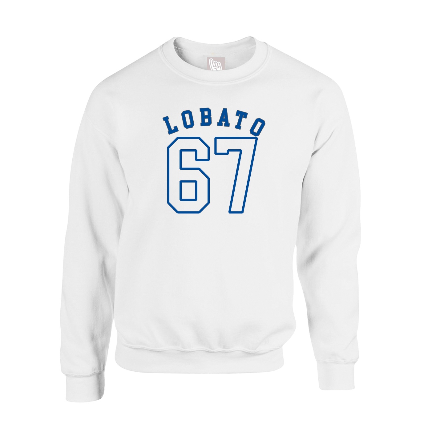 Fleece Crew — Shirsey Arch in White
