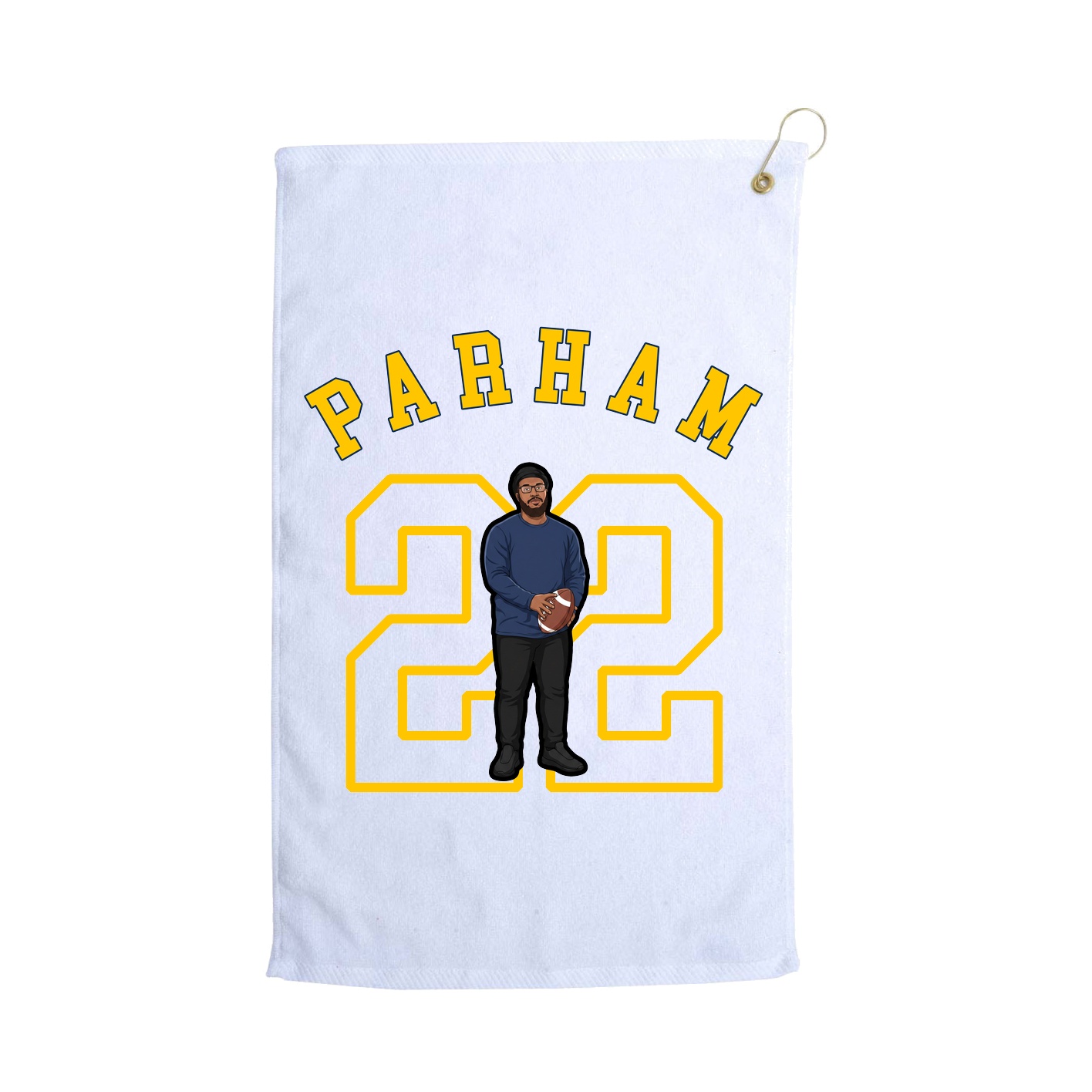 Golf Towel — Shirsey Arch in White