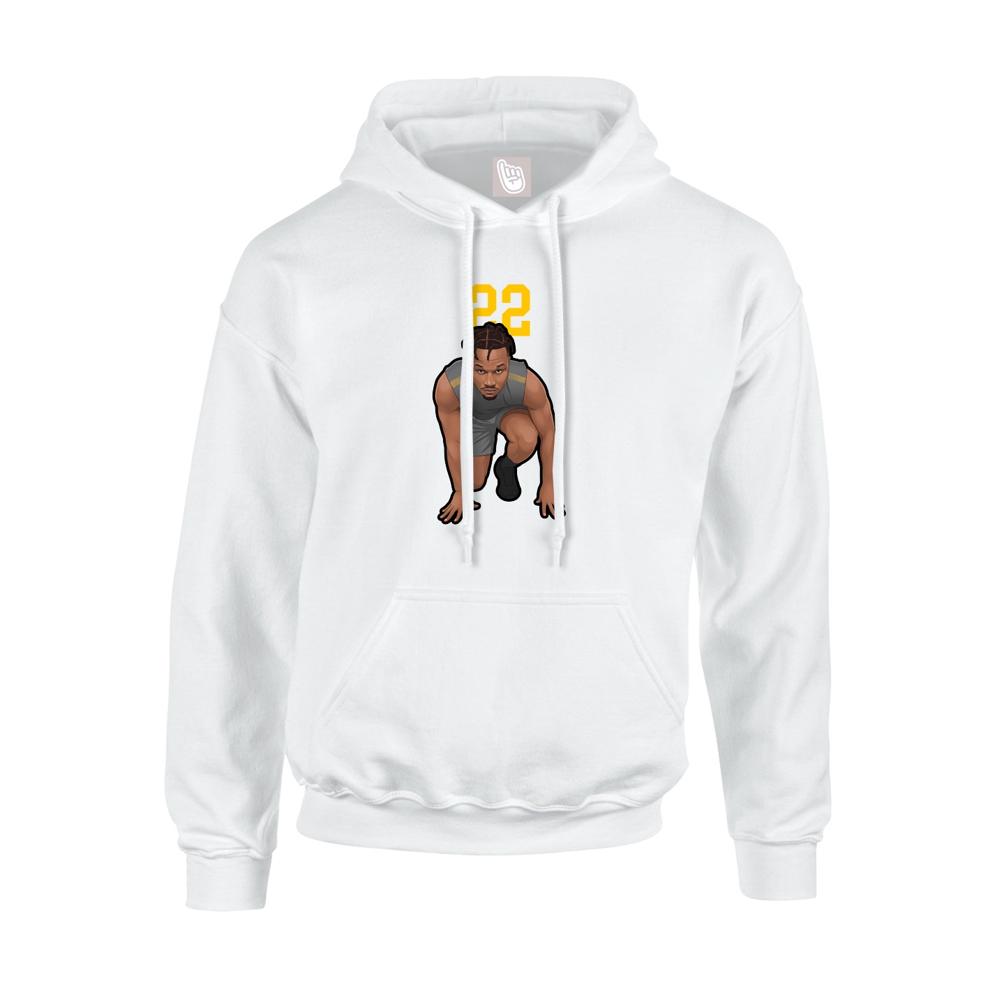 Hoodie — Number Top in White