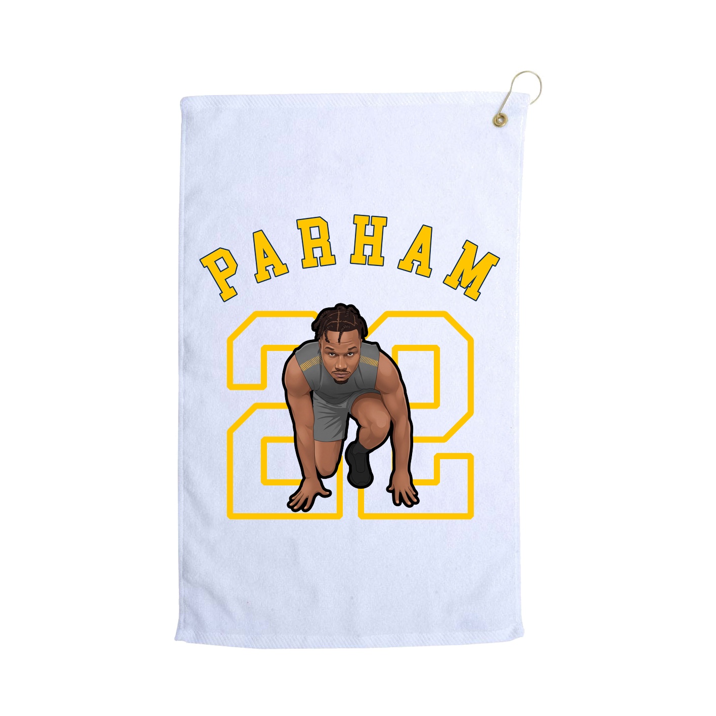 Golf Towel — Shirsey Arch in White
