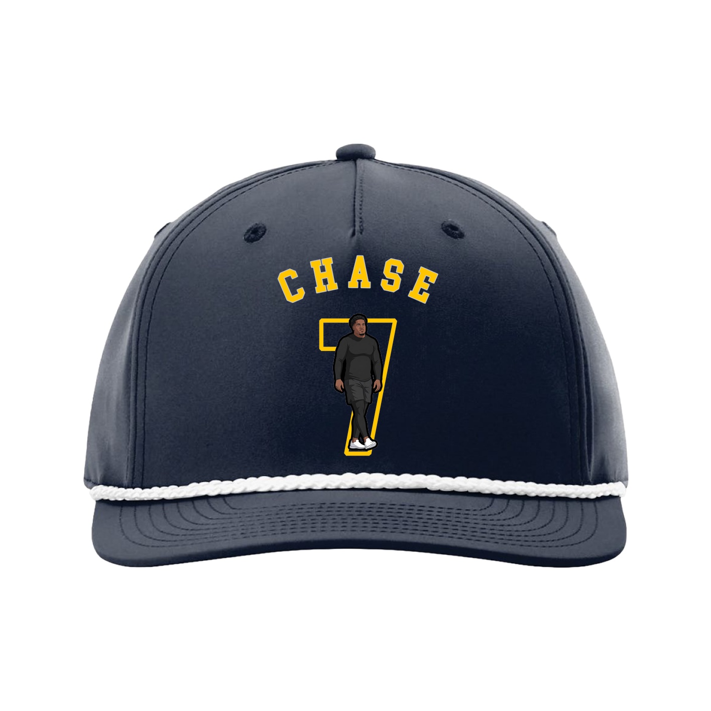 Five-Panel Classic Rope Cap — Shirsey Arch in Navy
