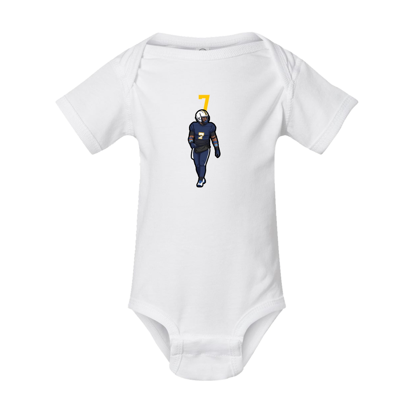 Baby Onesie — Number Top in White