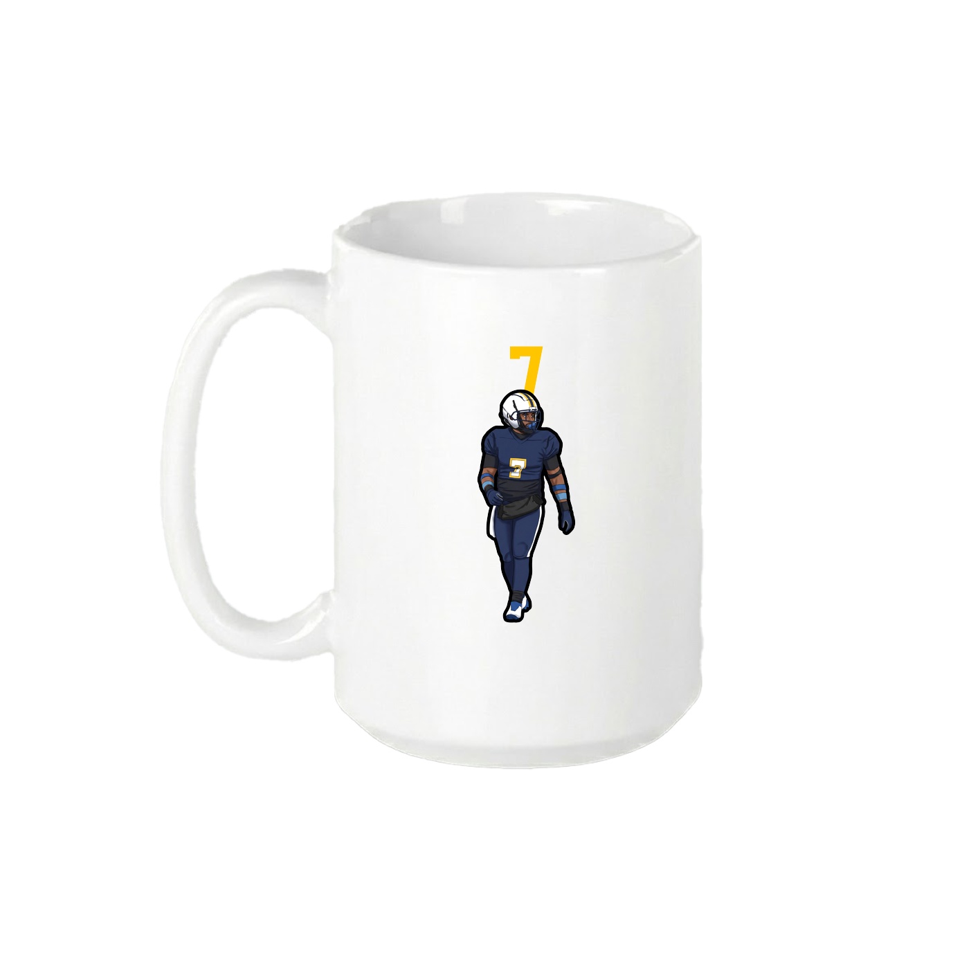 15oz Coffee Mug — Number Top in White