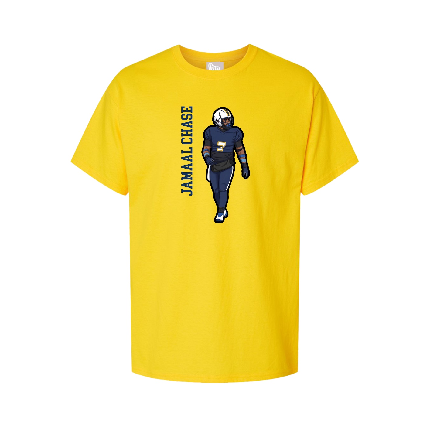 Youth Tee — Name Vertical in Gold