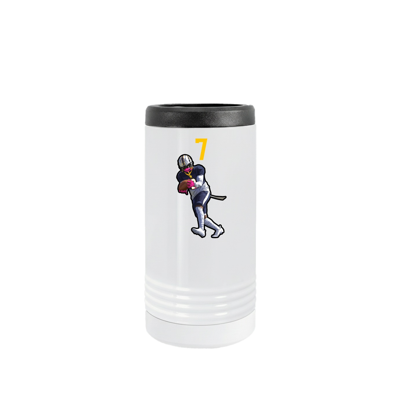 Slim Beverage Holder — Number Top in White