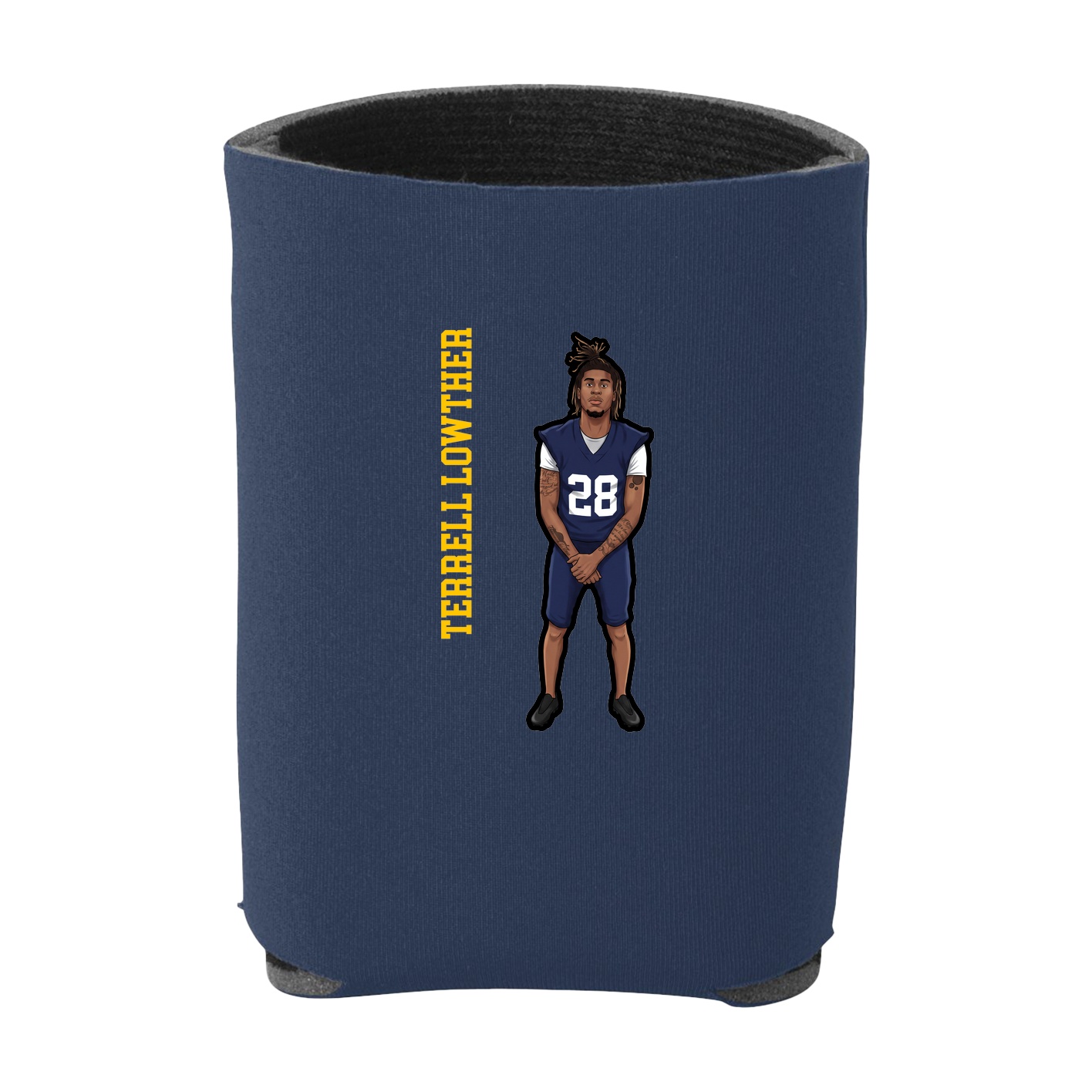 Can Holder — Name Vertical in Navy