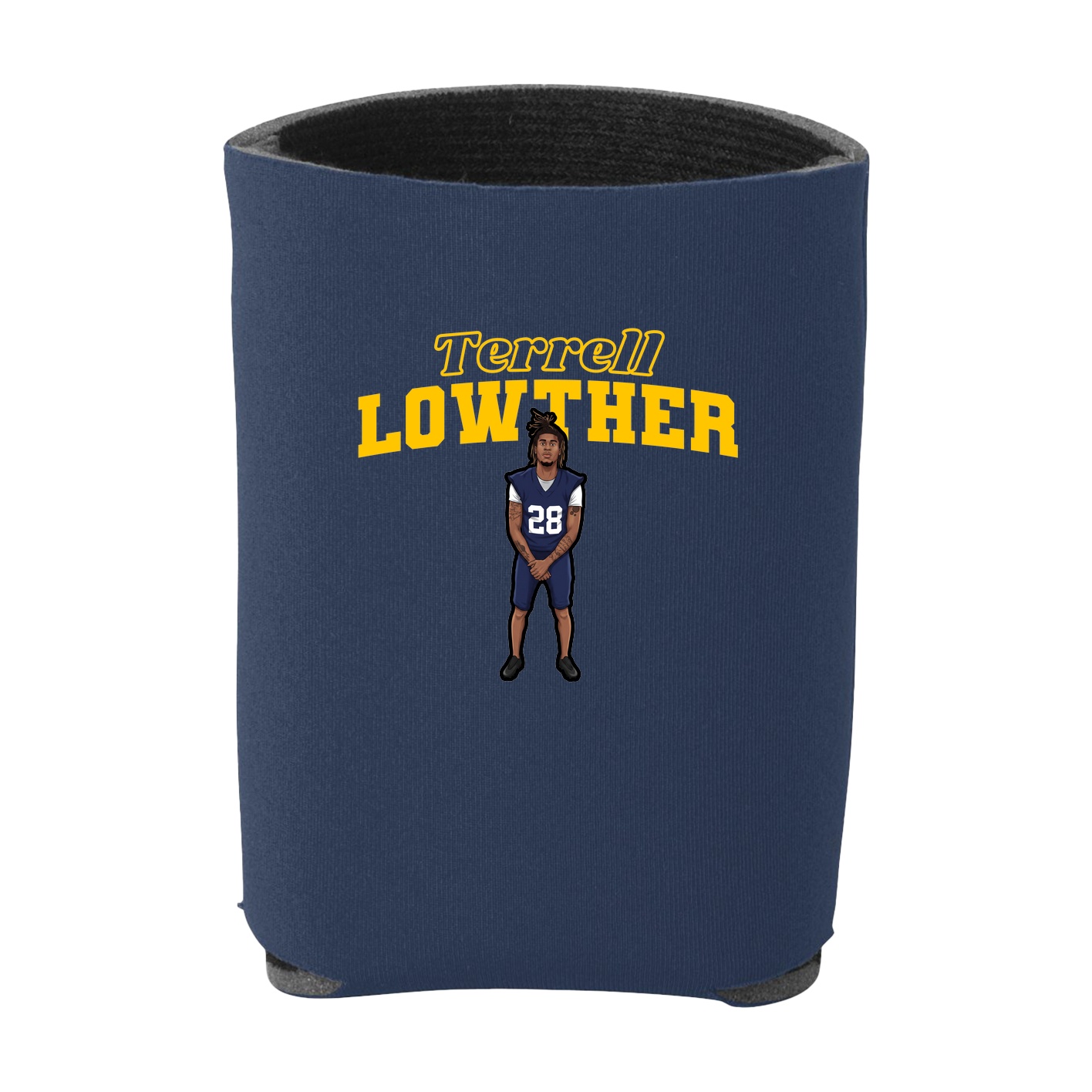 Can Holder — Name Arch in Navy