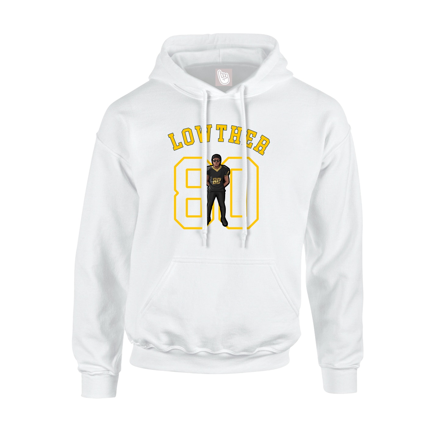Youth Hoodie — Shirsey Arch in White