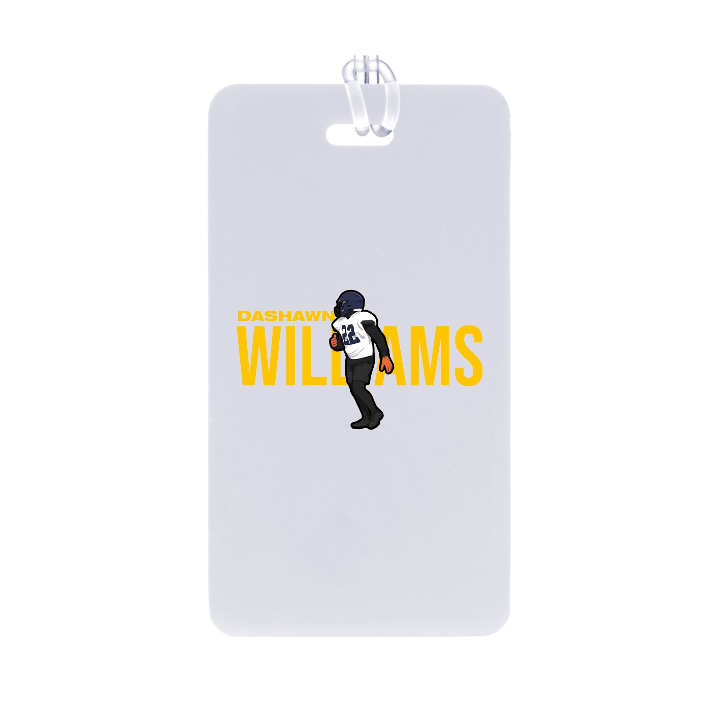 Bag Tag — Player Name in Classic