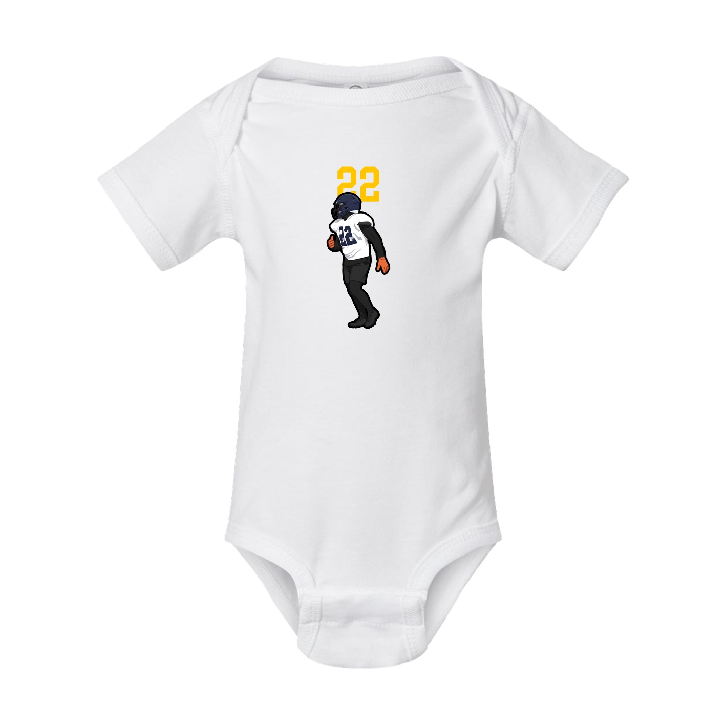 Baby Onesie — Number Top in White