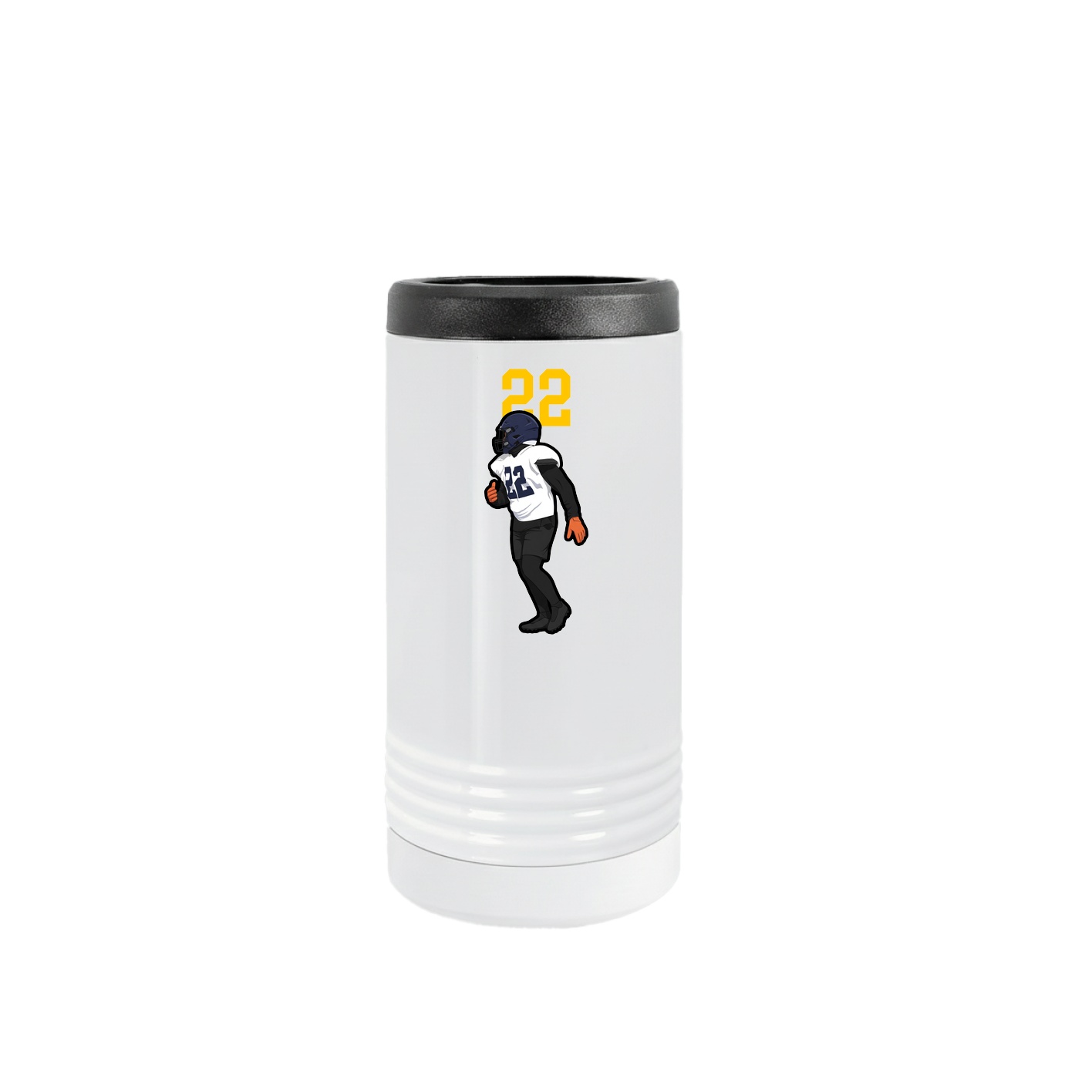 Slim Beverage Holder — Number Top in White