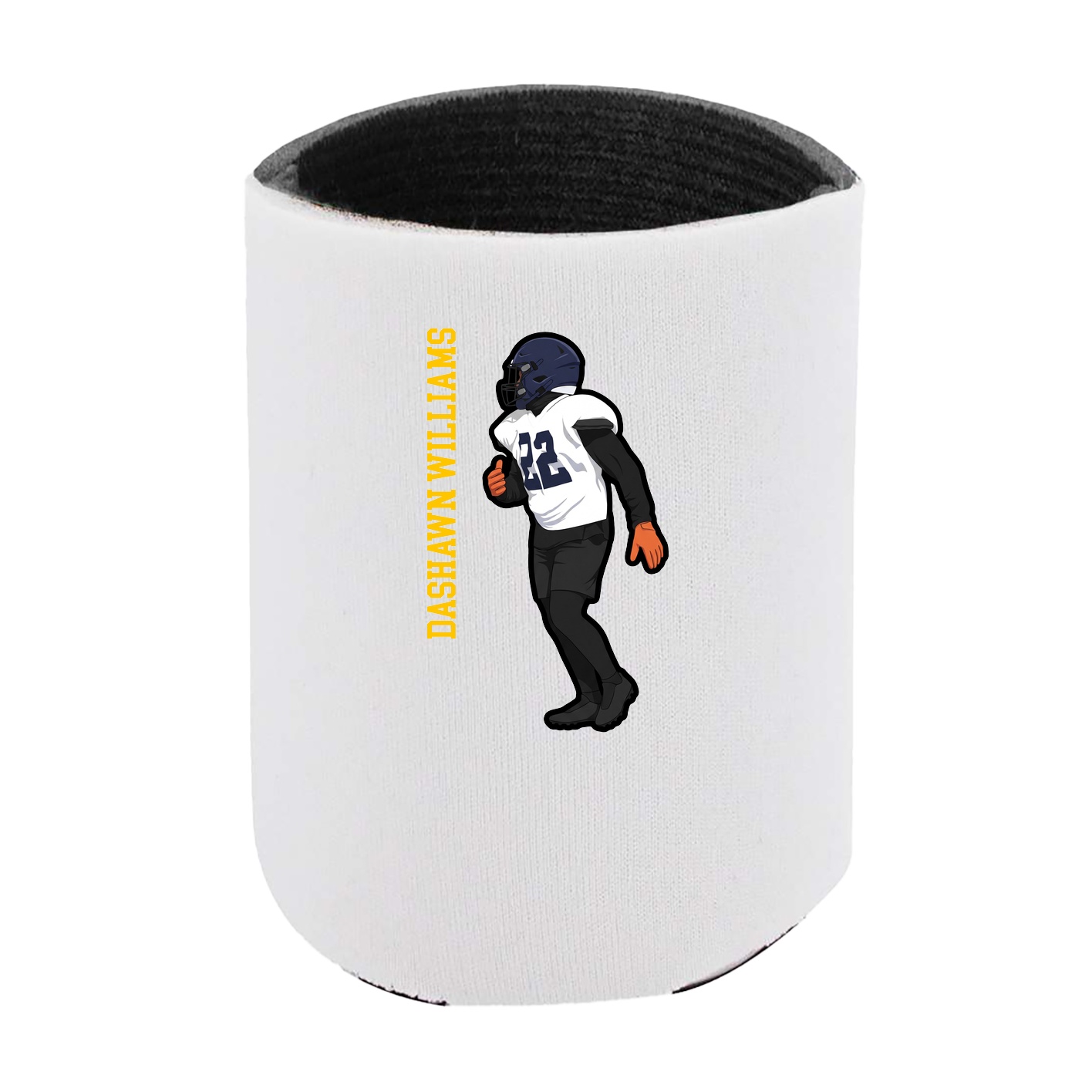 Can Holder — Name Vertical in White