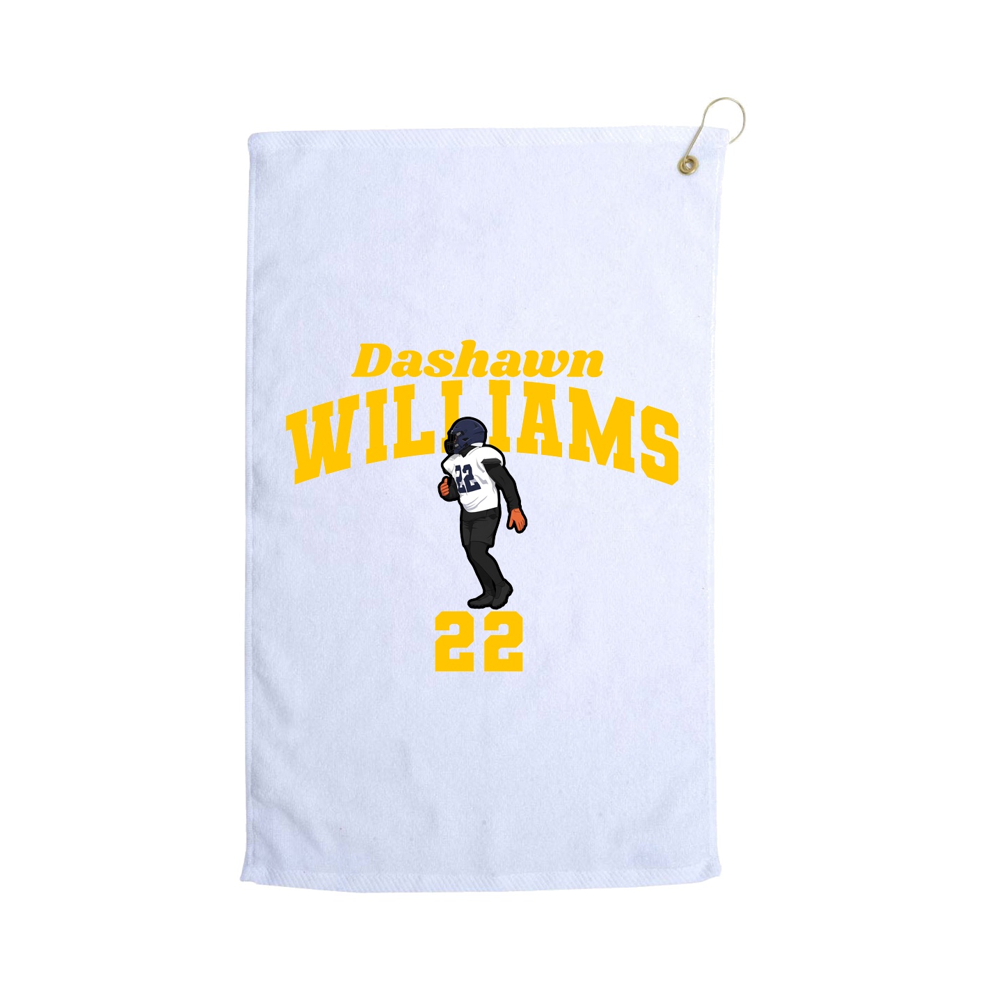 Golf Towel — Signature Arch in White