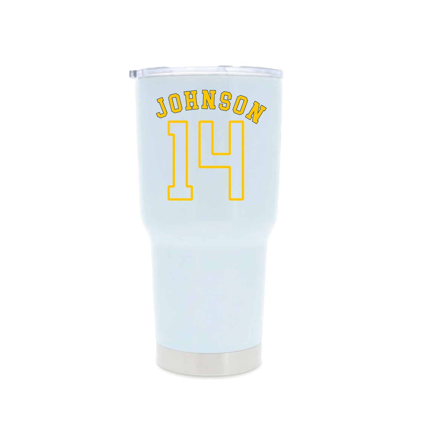 30oz Stainless Steel Tumbler — Shirsey Arch in White