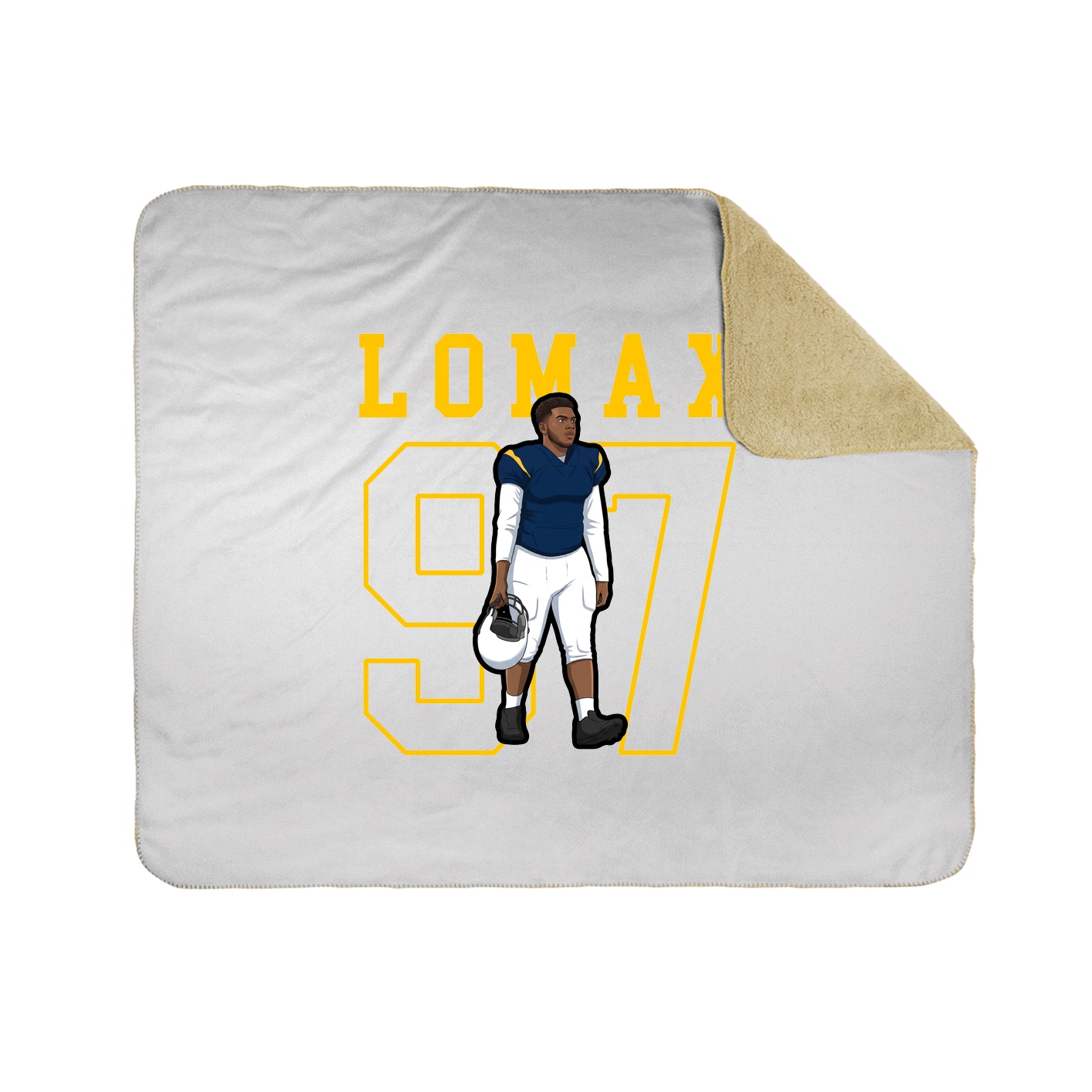 50x60 Sherpa Lined Throw Blanket