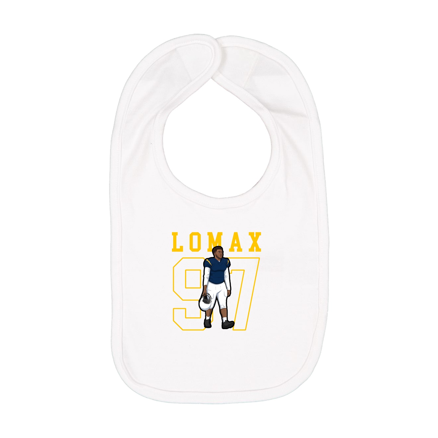 Infant Bib — Shirsey in White