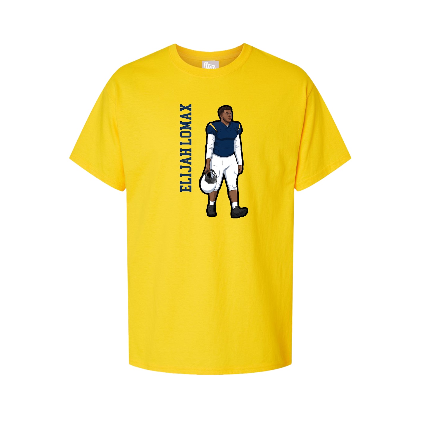 Tee — Name Vertical in Gold