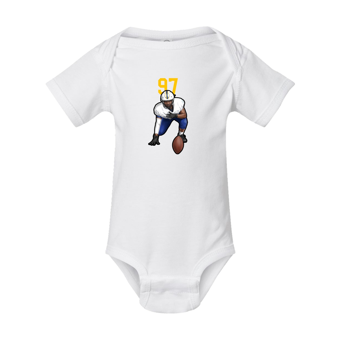 Baby Onesie — Number Top in White