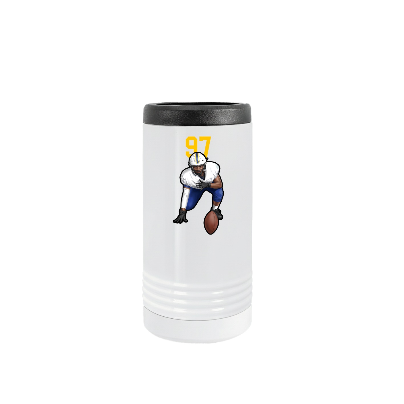 Slim Beverage Holder — Number Top in White