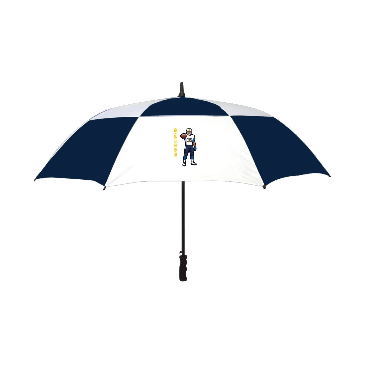 Golf Umbrella — Name Vertical in Navy
