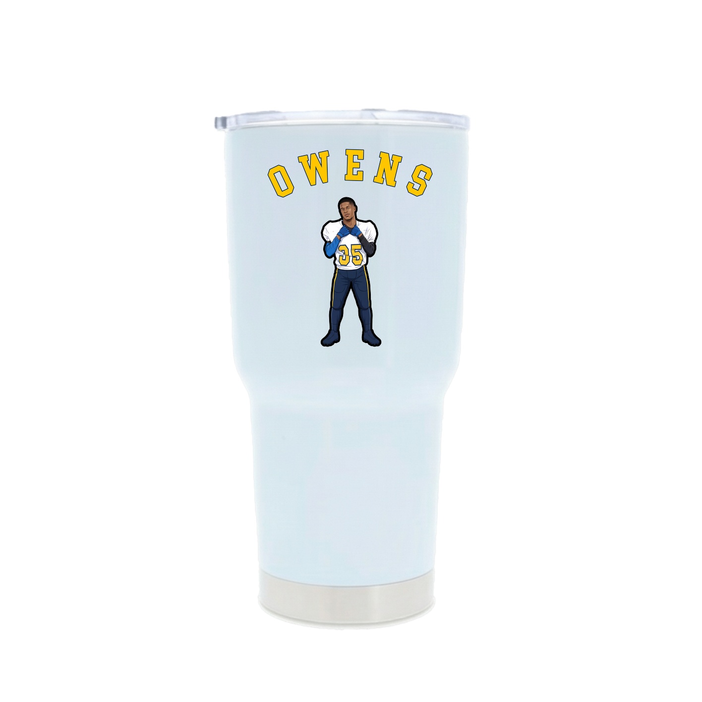 30oz Stainless Steel Tumbler — Shirsey Arch in White