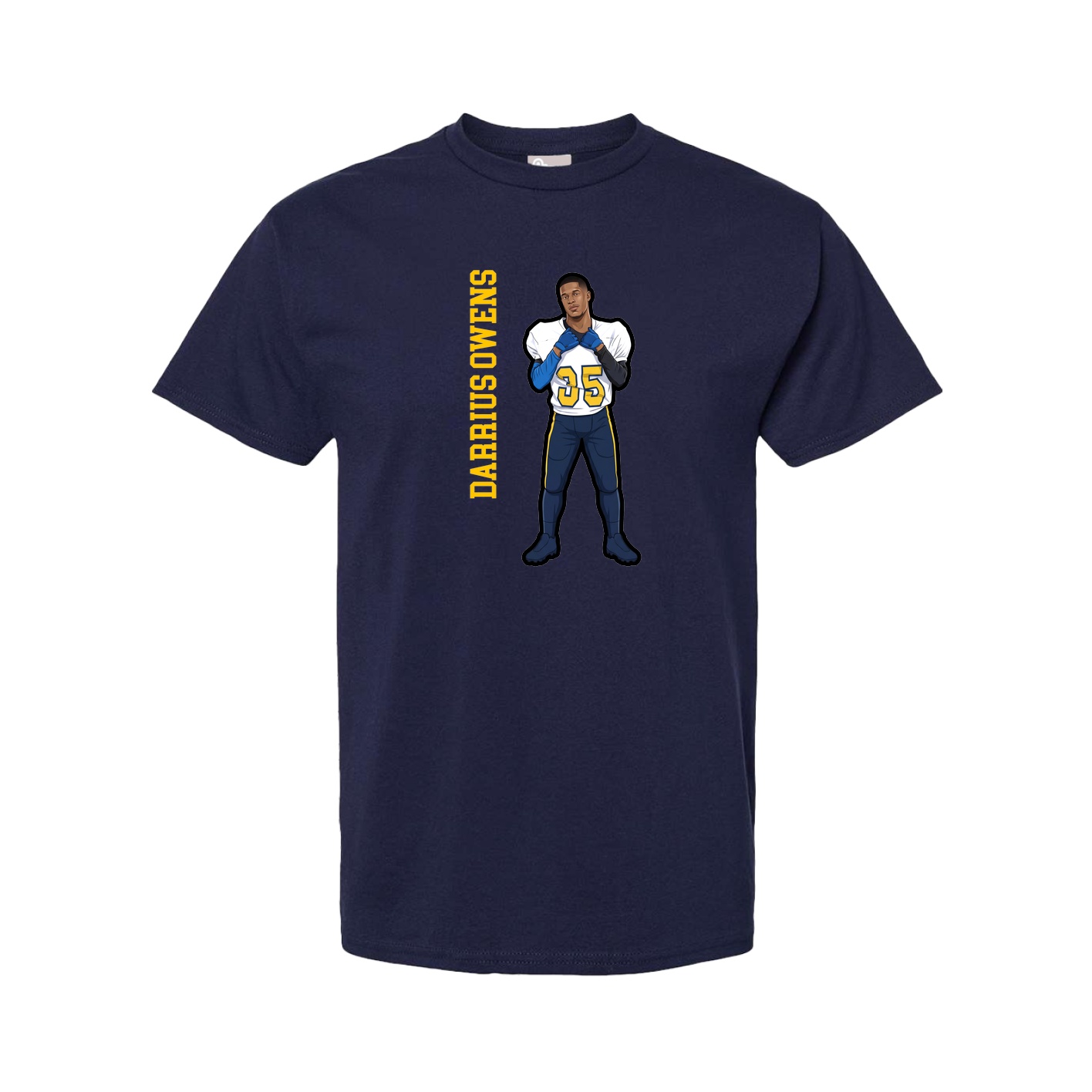 Youth Tee — Name Vertical in Navy
