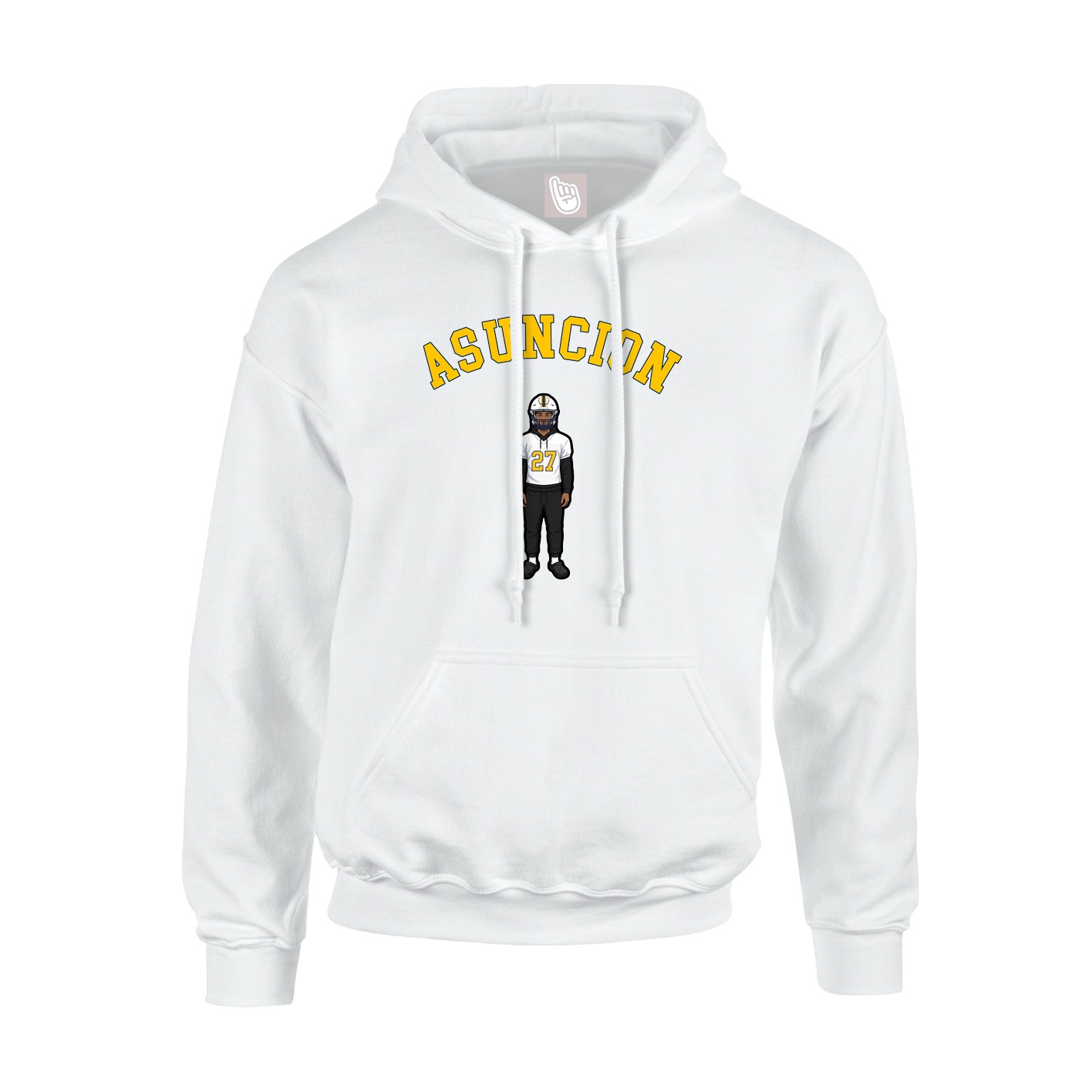 Youth Hoodie — Shirsey Arch in White