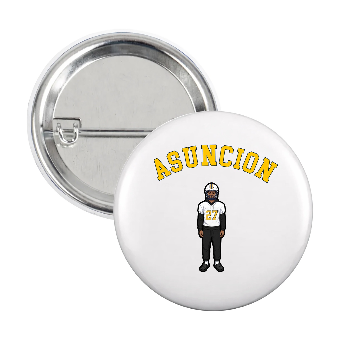 Game Day Button — Shirsey Arch in White