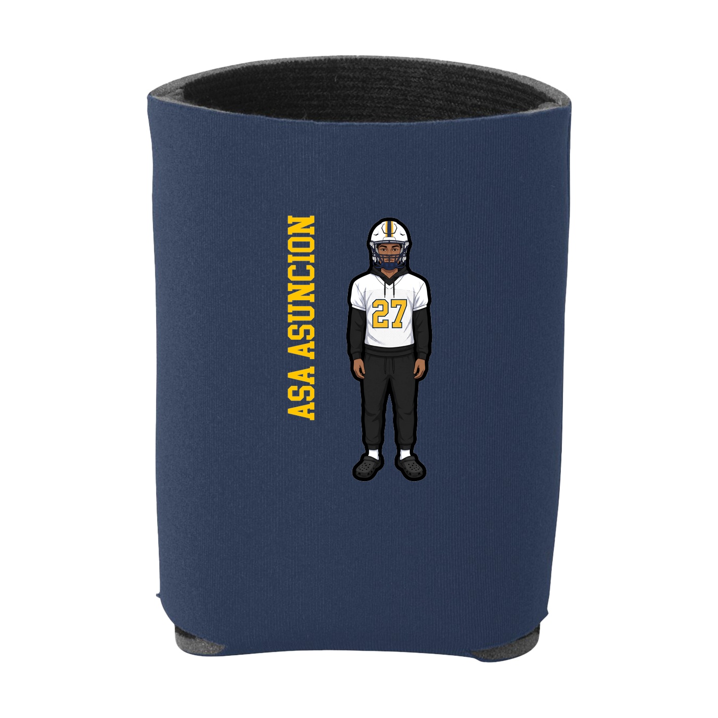Can Holder — Name Vertical in Navy