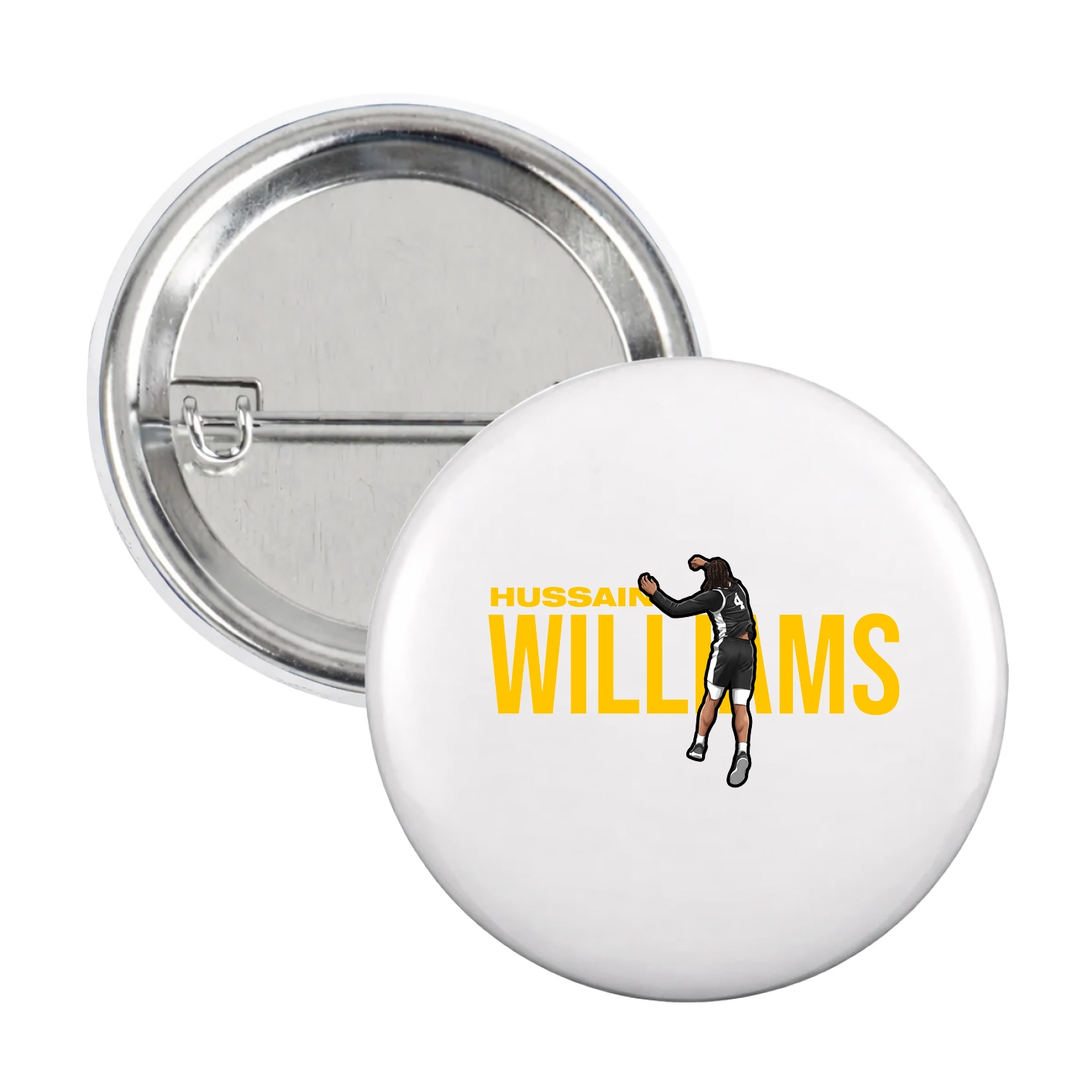Game Day Button — Player Name in White