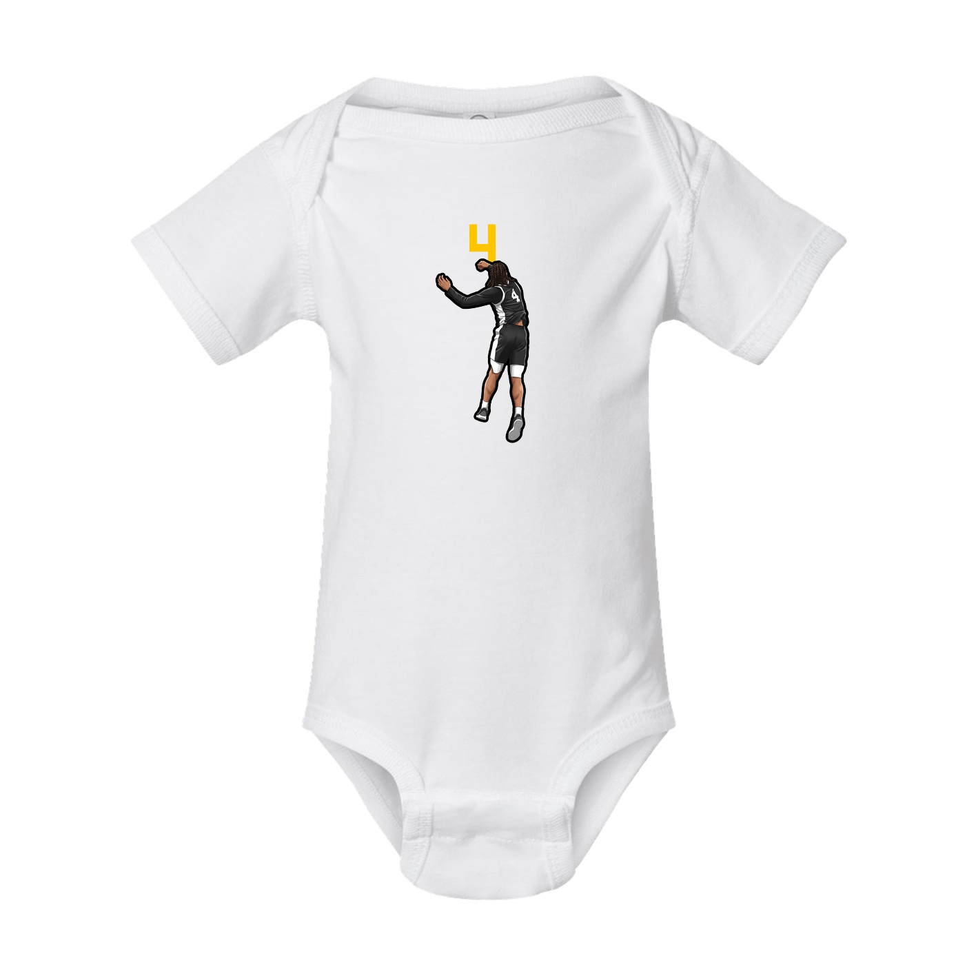 Baby Onesie — Number Top in White