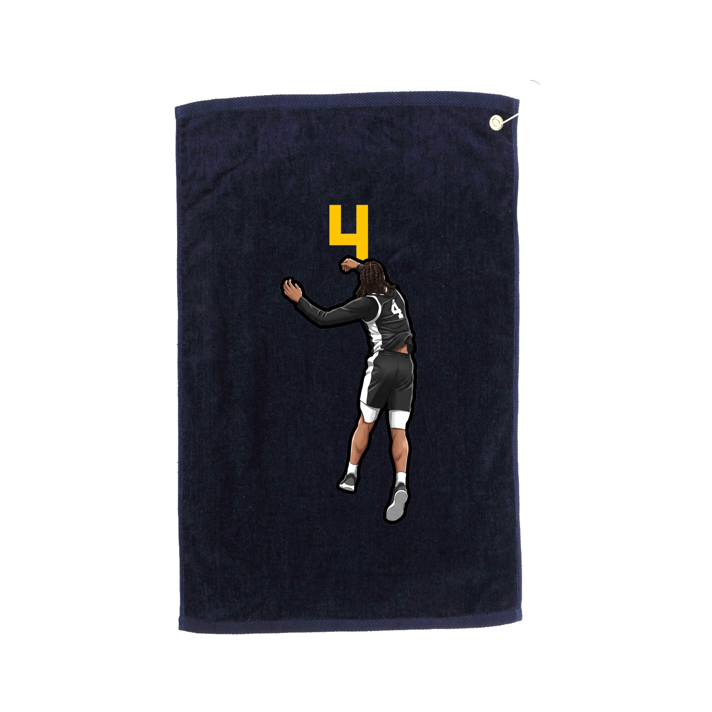 Golf Towel — Number Top in Navy