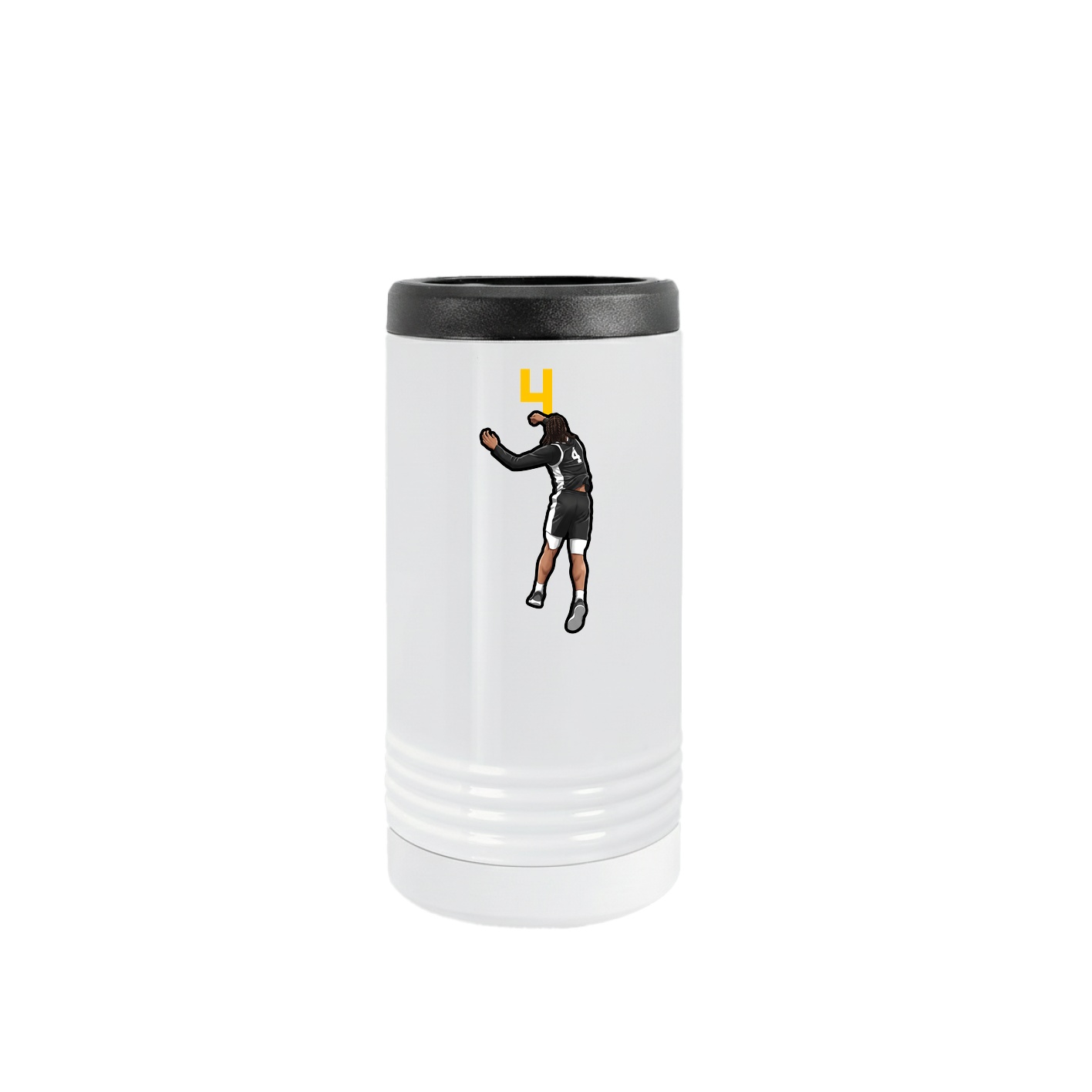 Slim Beverage Holder — Number Top in White