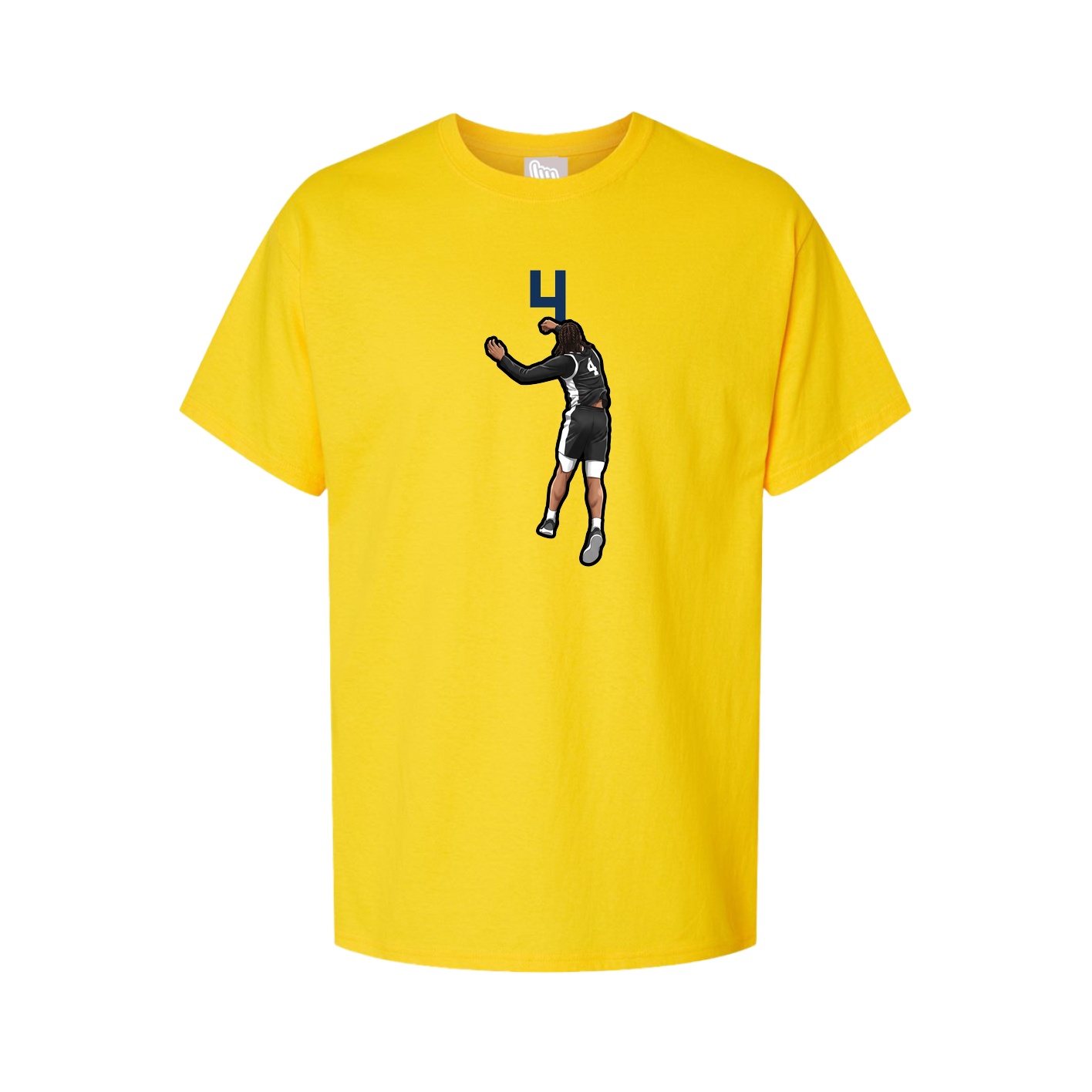 Youth Tee — Number Top in Gold