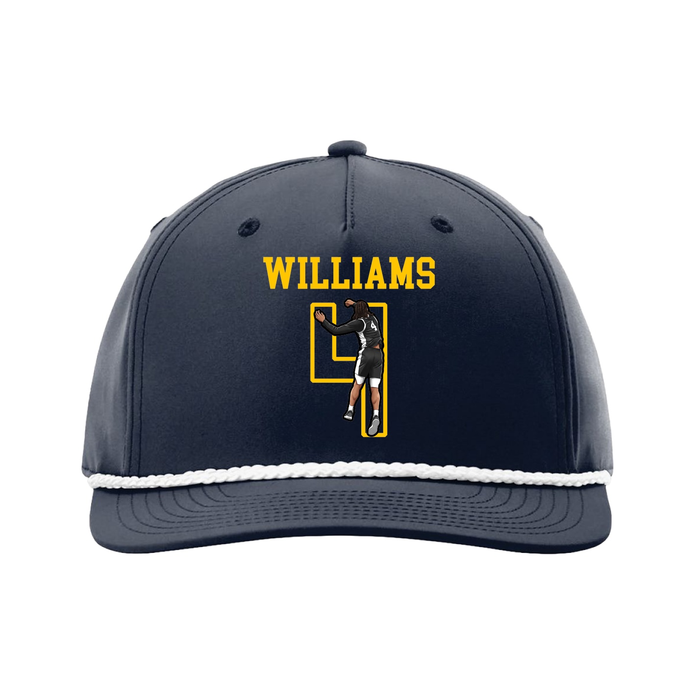 Five-Panel Classic Rope Cap — Shirsey in Navy