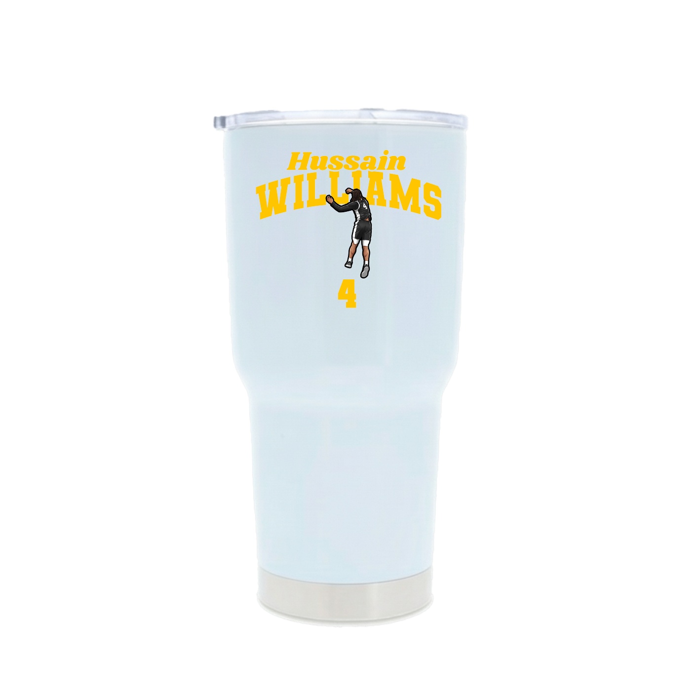 30oz Stainless Steel Tumbler — Signature Arch in White