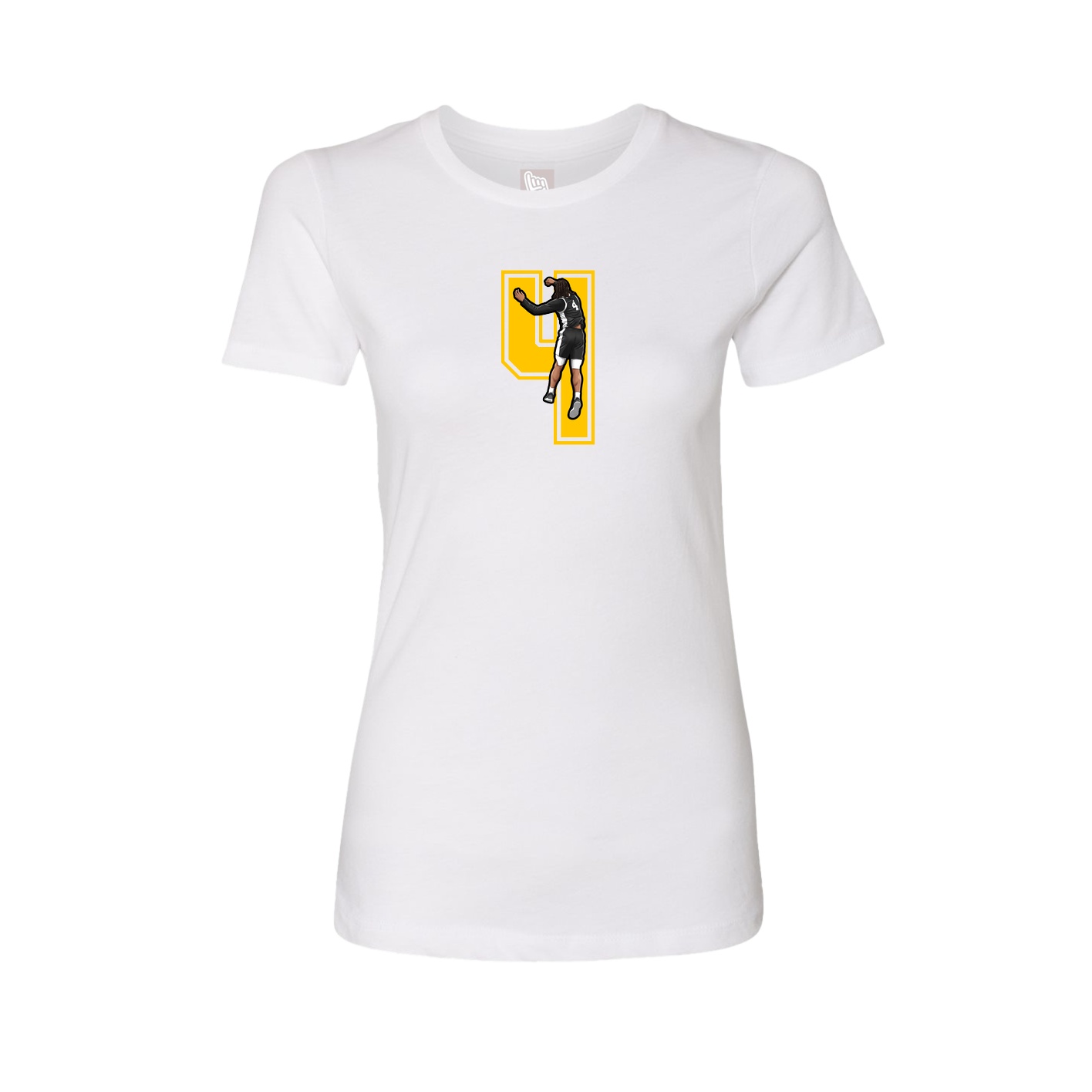 Womens Tee — Number in White