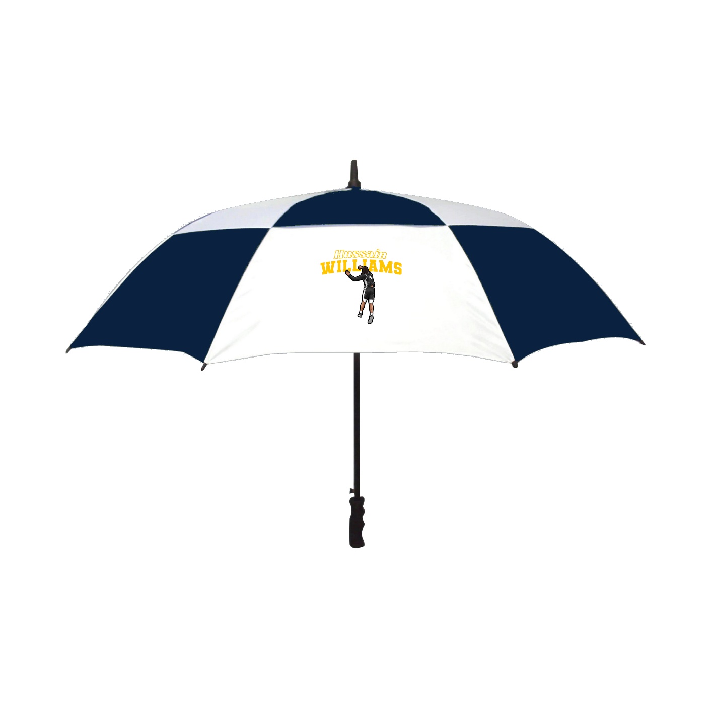 Golf Umbrella — Name Arch in Navy