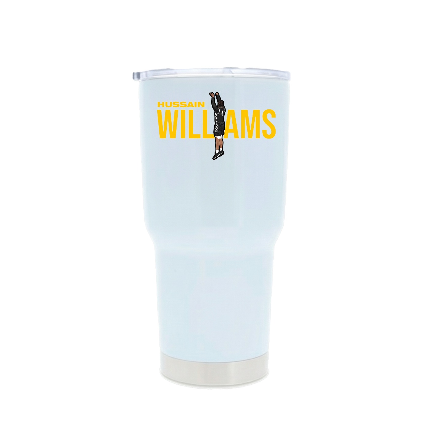 30oz Stainless Steel Tumbler — Player Name in White
