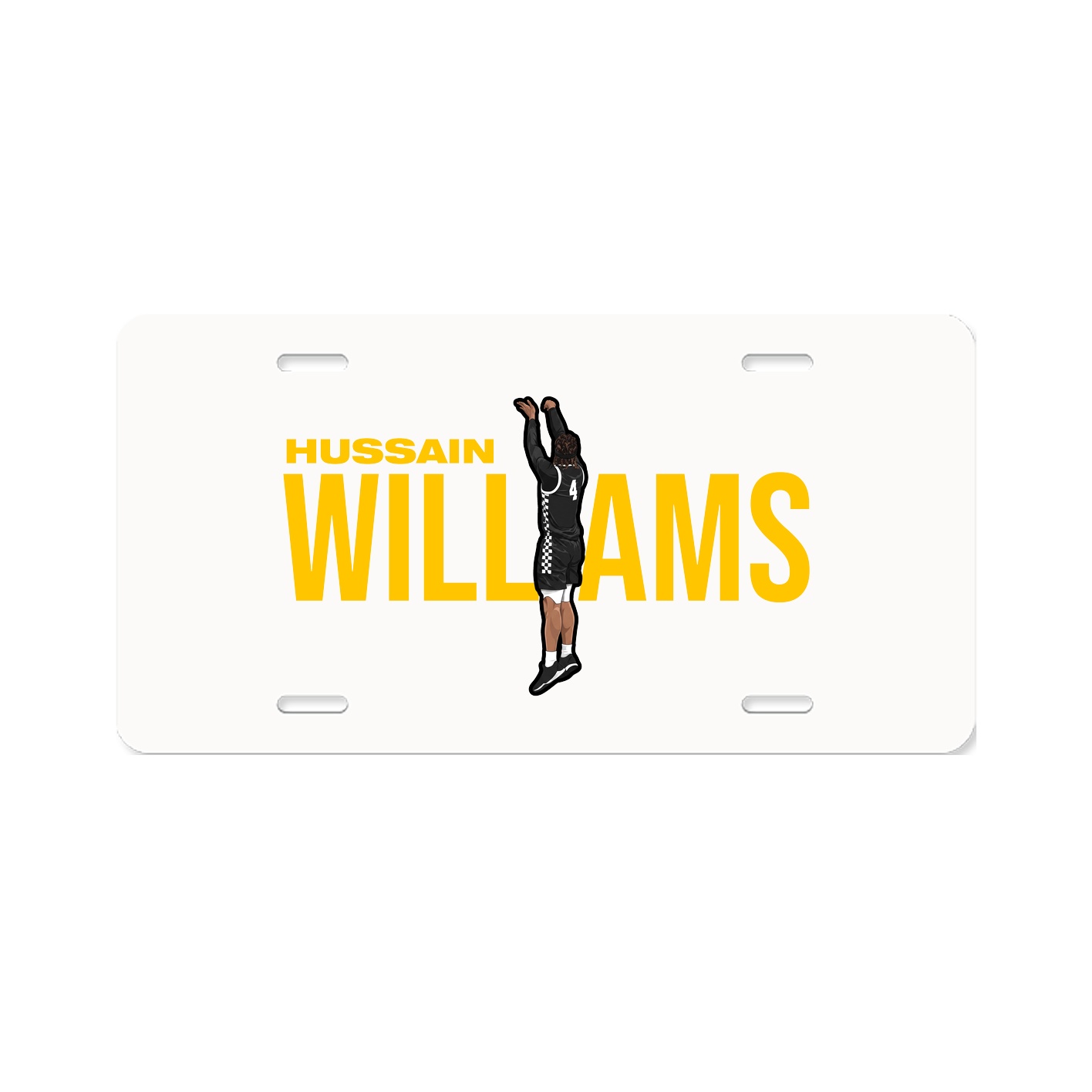 License Plate — Player Name in Classic