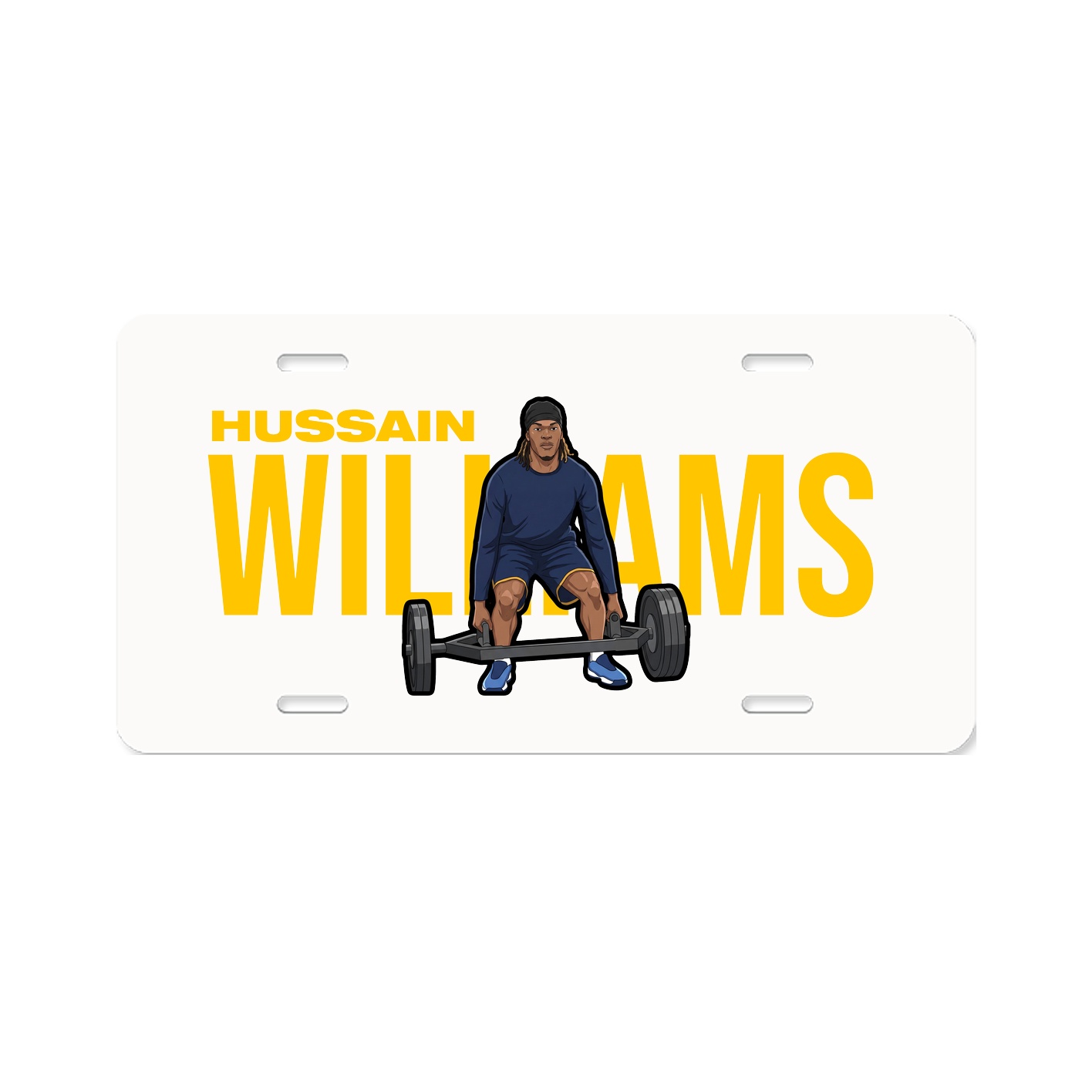 License Plate — Player Name in Classic