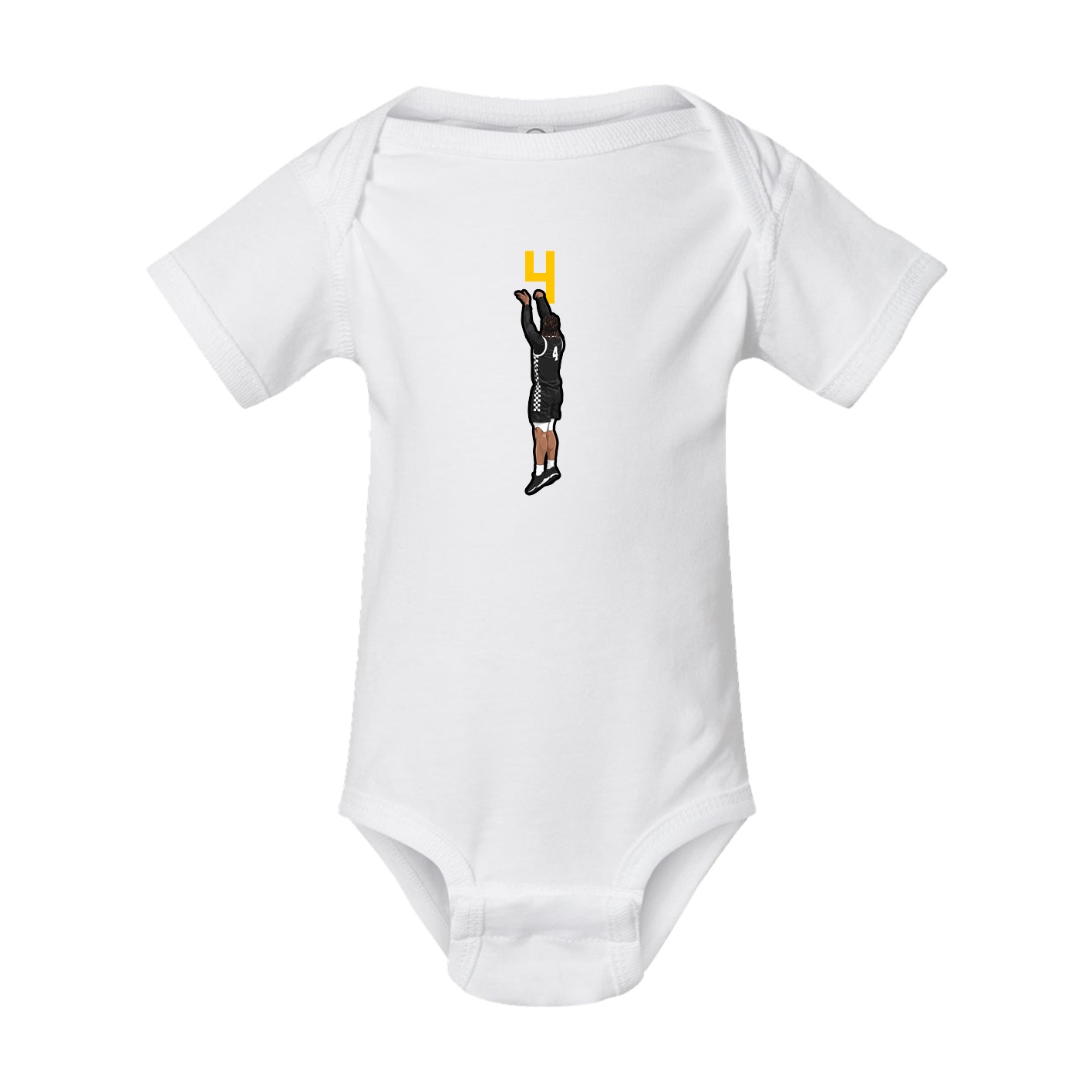 Baby Onesie — Number Top in White