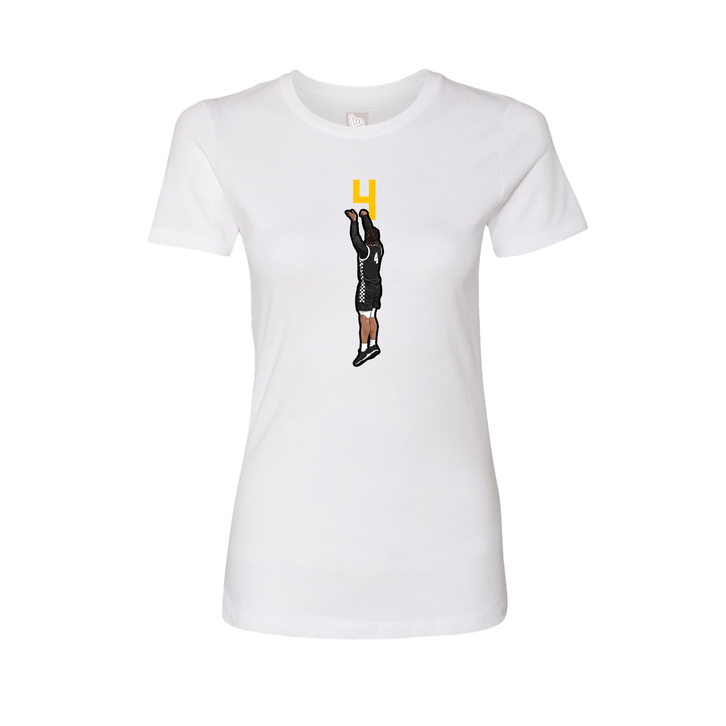 Womens Tee — Number Top in White