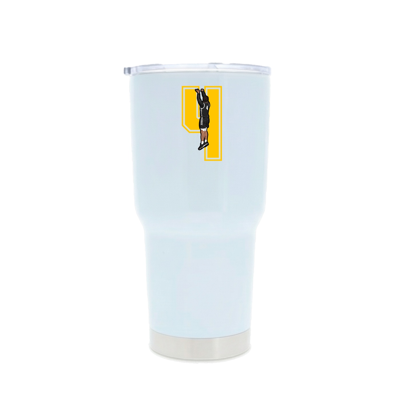30oz Stainless Steel Tumbler — Number in White