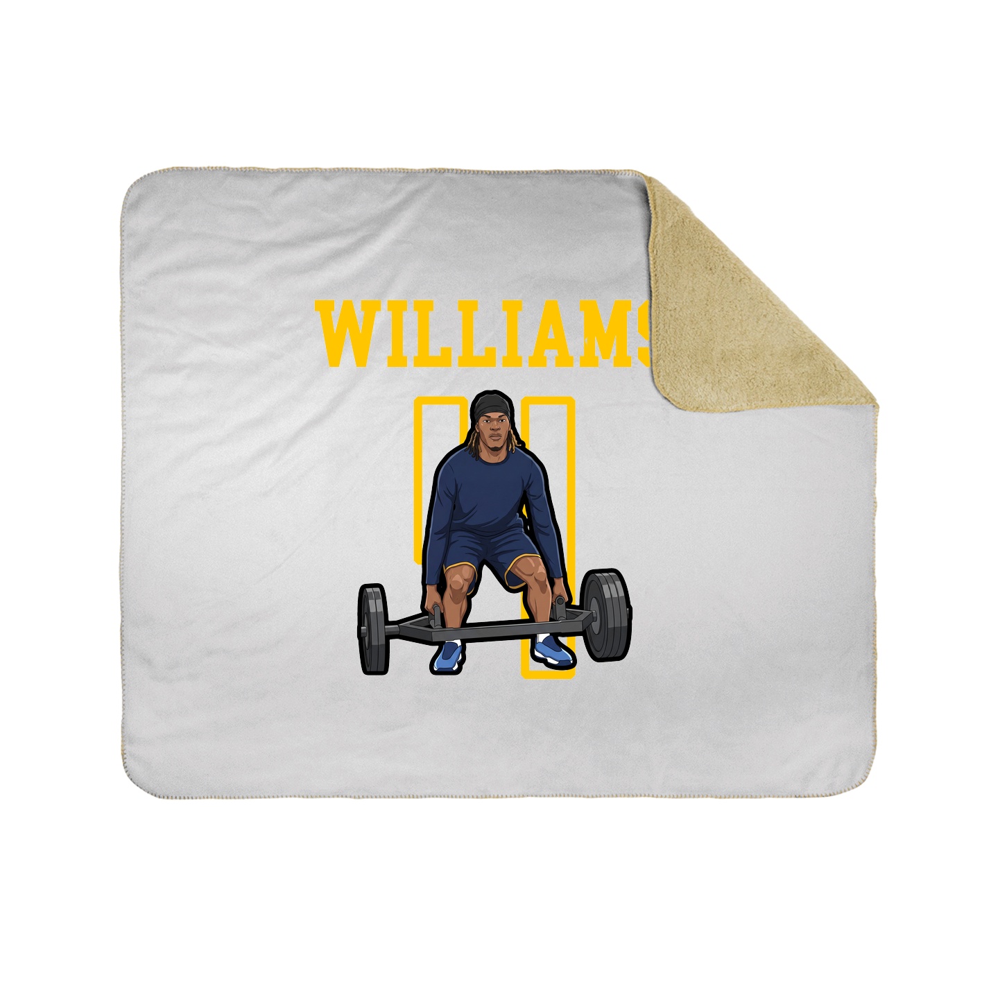50x60 Sherpa Lined Throw Blanket